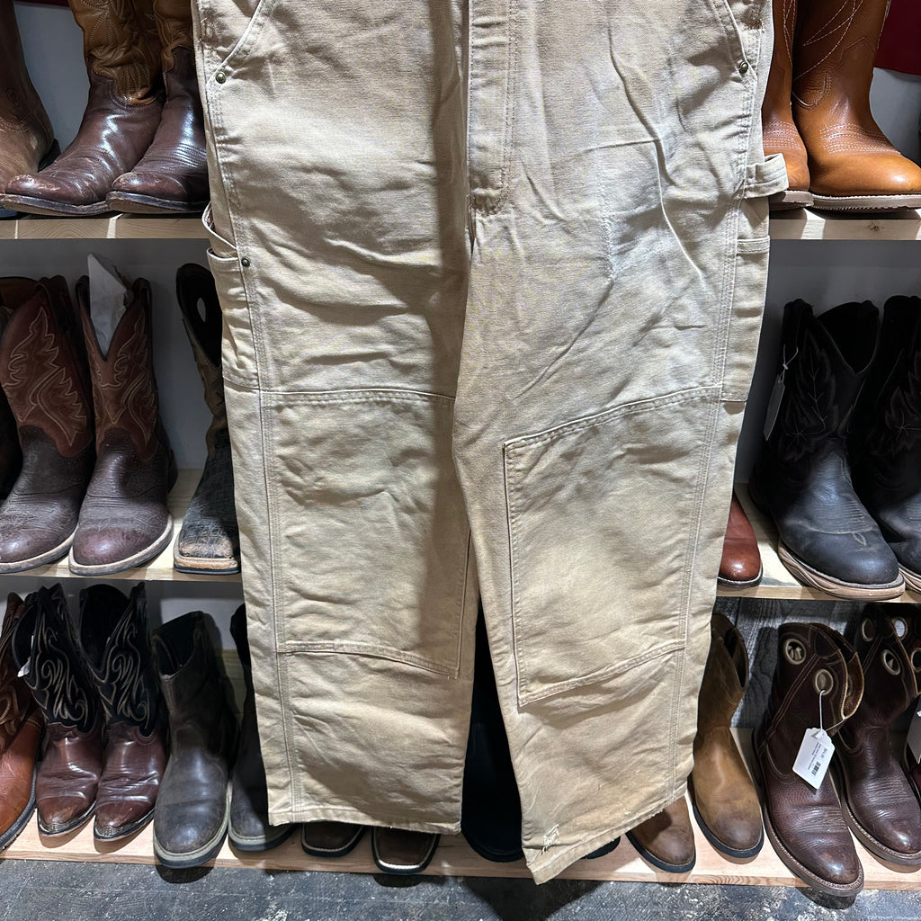 Carhartt R01 Mens 36x32 Brown Bibs