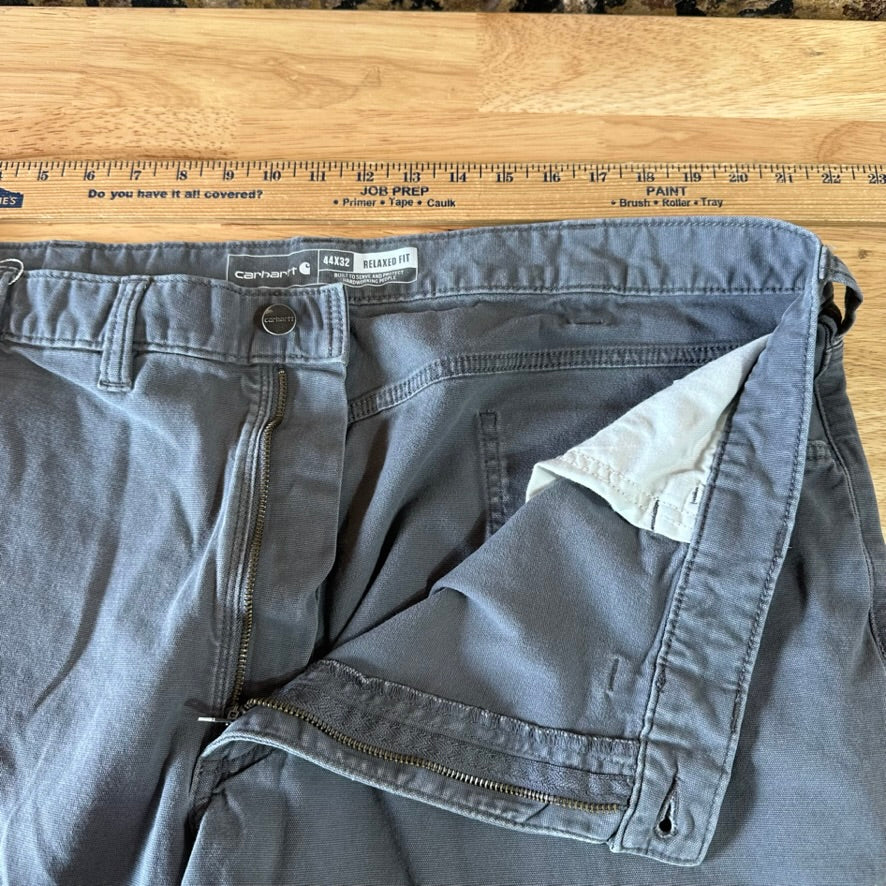 Carhartt Mens 44x32 Gray Pants