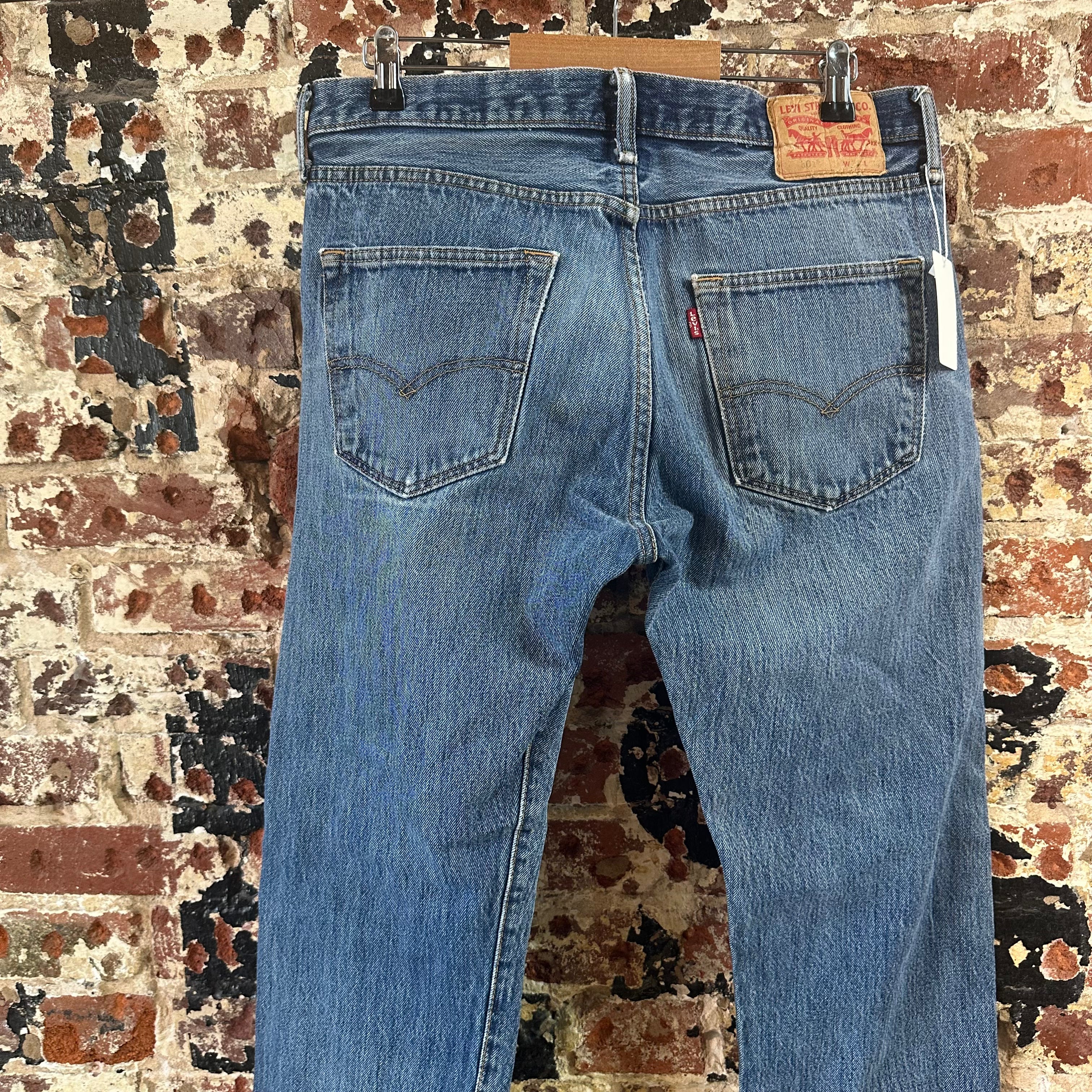 Levis 501 Mens 34x34 Blue Jeans
