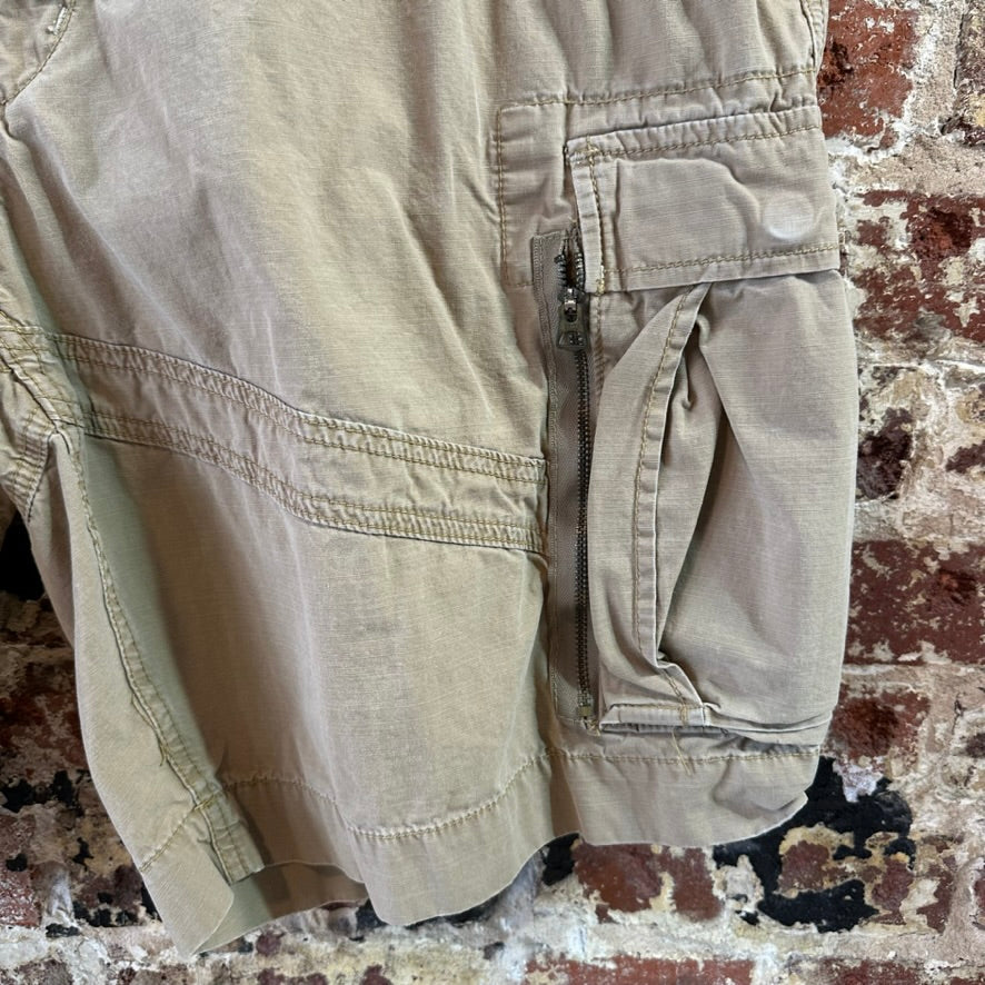 Polo Jeans Company Mens Surplus Cargo Shorts Size 42 Brown