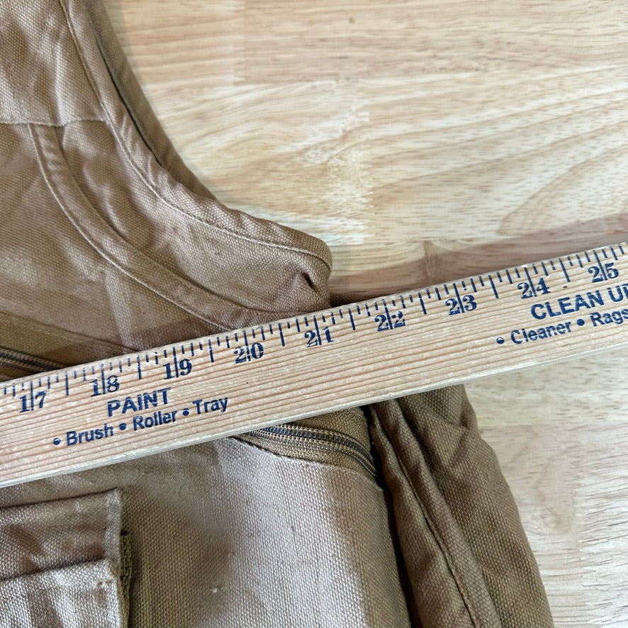 AVID Outdoor Vest Mens Large Brown Quilted Hunting Full Zip Upland