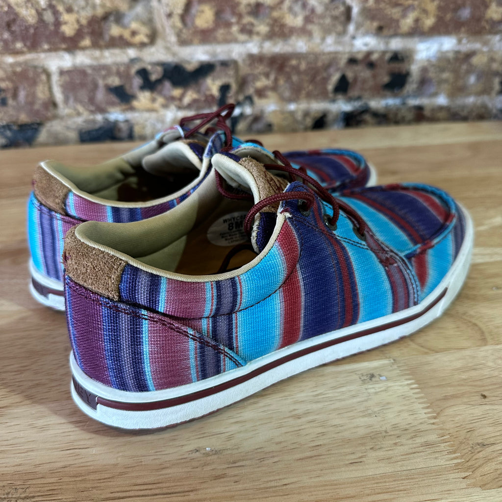 Twisted X Mens 8 M Shoes Sneakers Hooey Loper Blue Red Multi Boho Leather