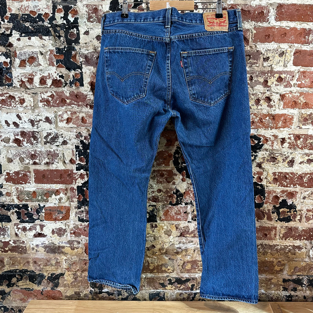 Levis 501 Mens 36x29 Blue Jeans