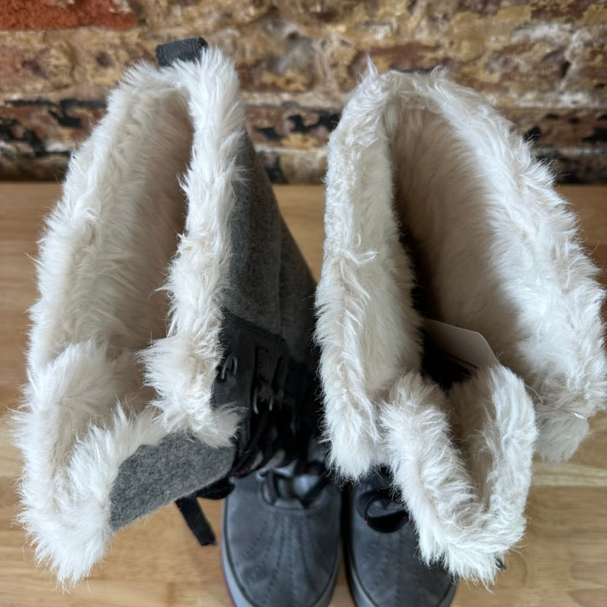 Sorel Tivoli High ll Snow Boots Woman's&nbsp; 7.5 Suede Felt Winter Boot Grey