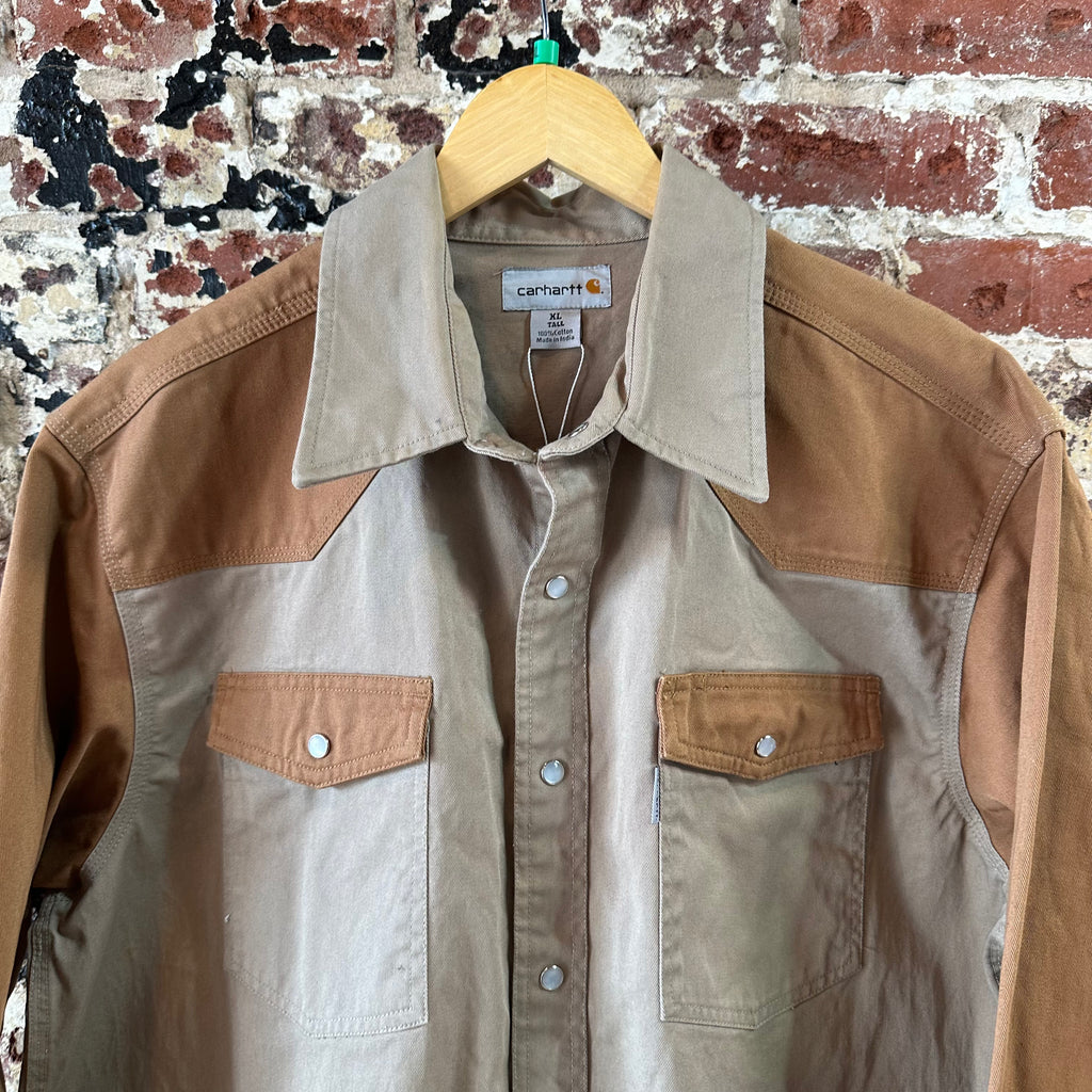 Carhartt Mens XL Tall Long Sleeve Western Shirt