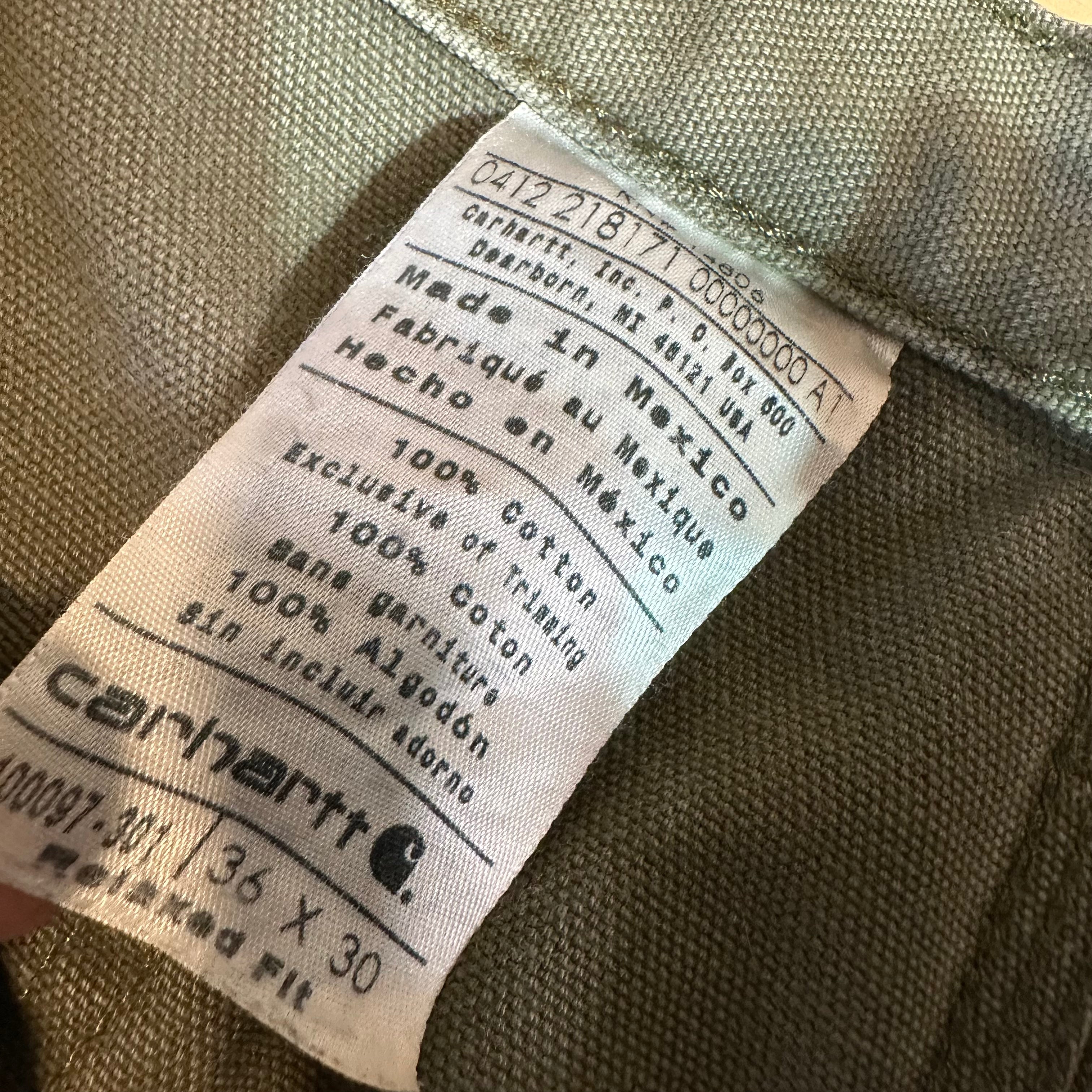 Carhartt B11 MOS Mens 36x30 Pants