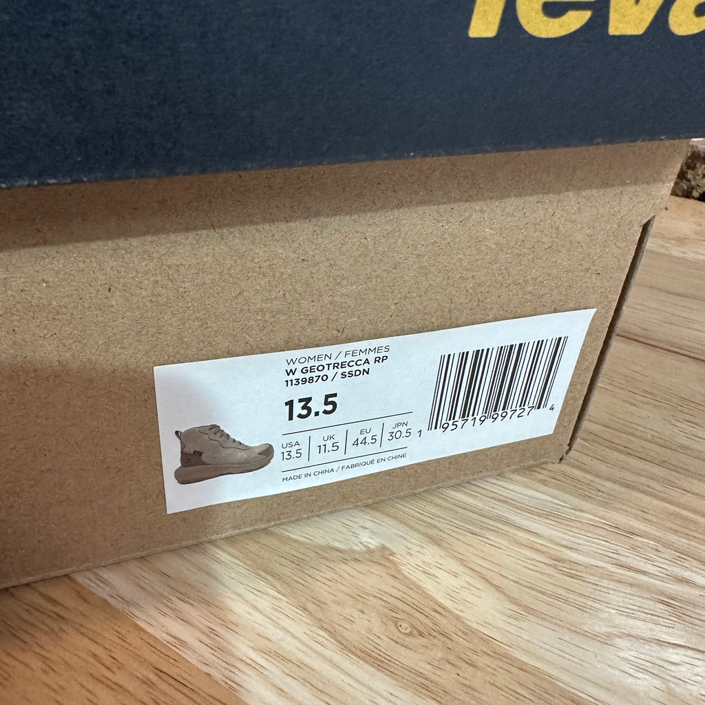 Teva Womens 13.5 Geotrecca Rapid Proof Sesame Sand Dune Lace Up Hiking Boots NEW