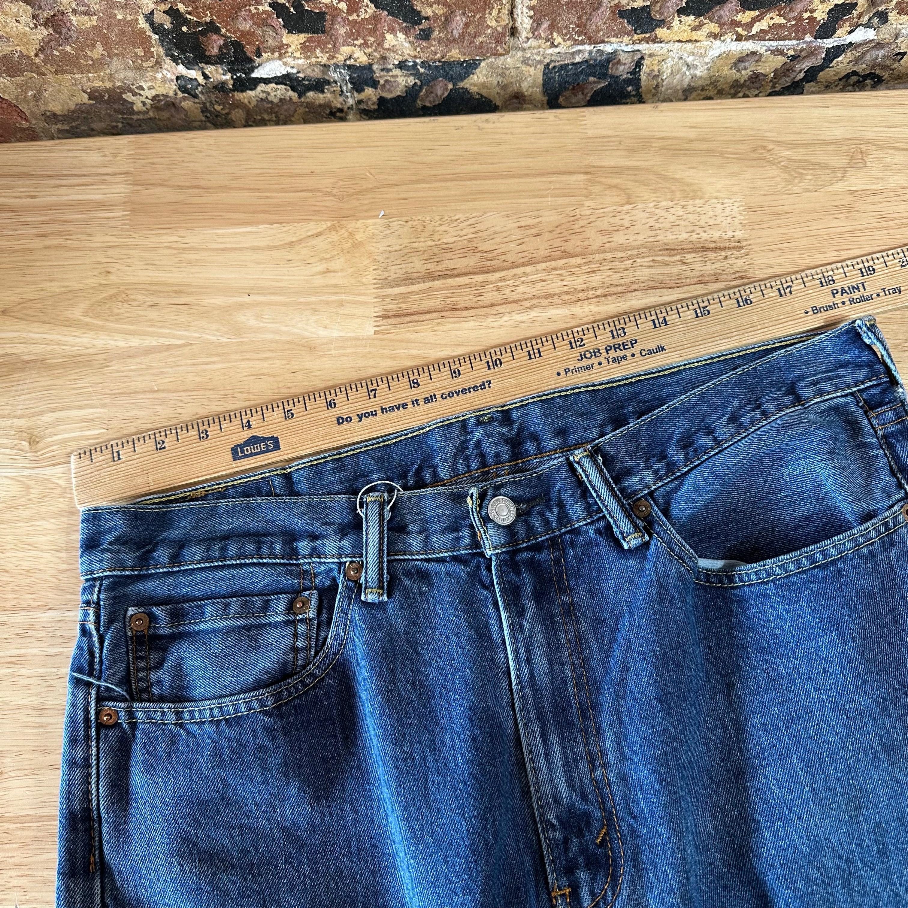 Levi's 505 Mens 36x32 Blue Jeans