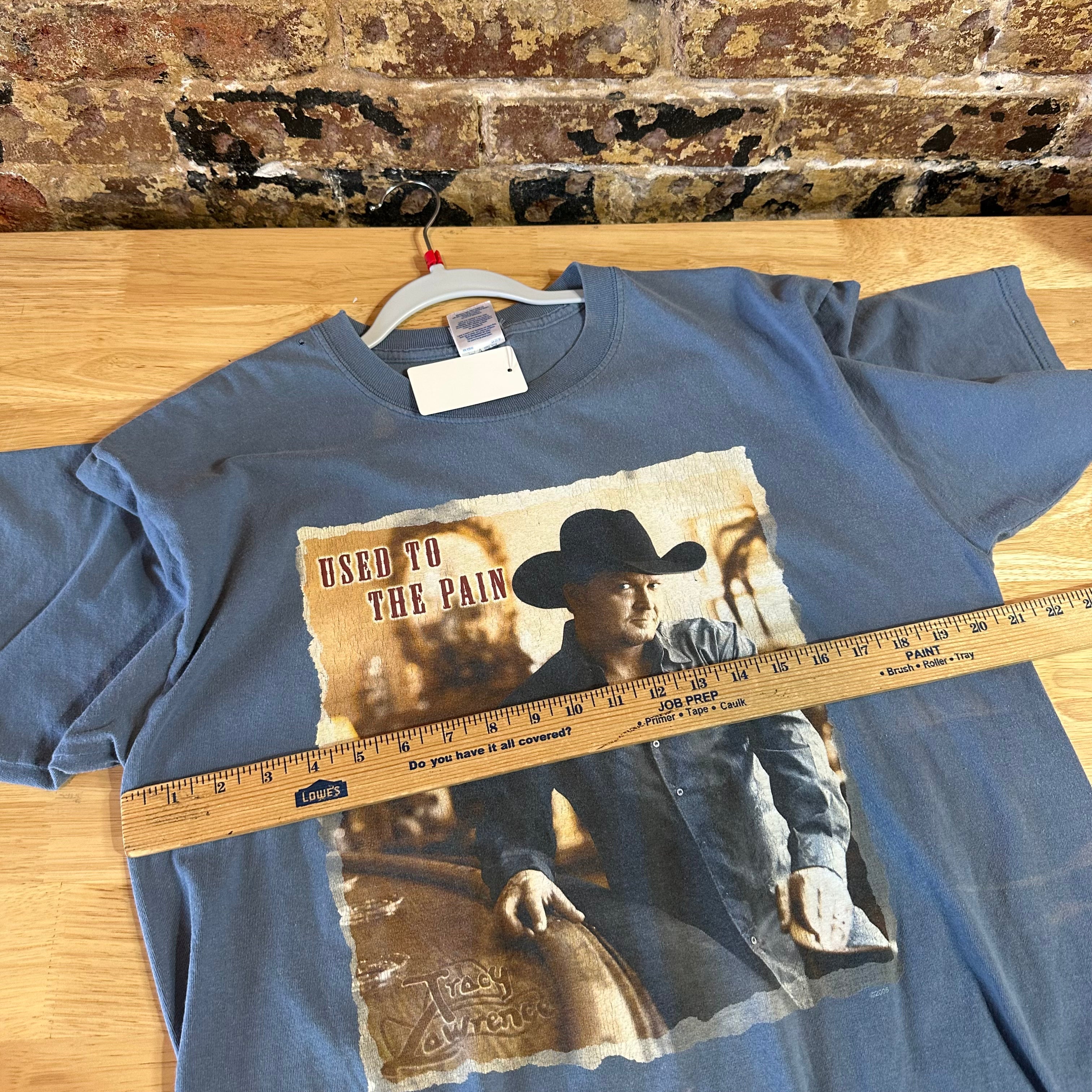VTG Tracy Lawrence Large Blue S/S T-Shirt