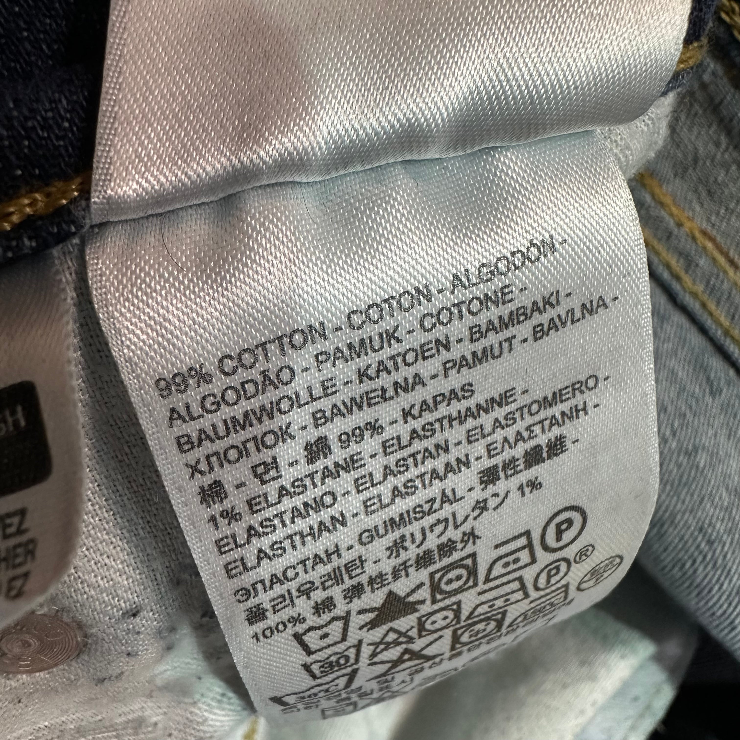 Levi's 513 Mens 38x32 Blue Jeans
