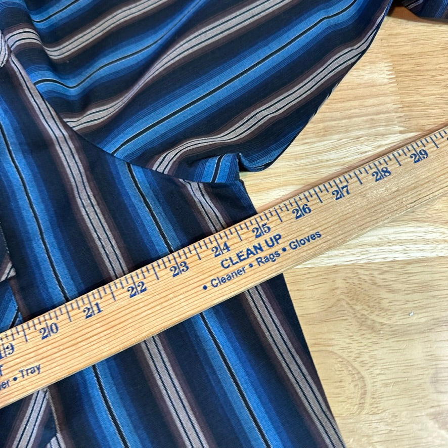 VTG Ely Cattleman Men's Large Tall Blue Western Shirt NEW
