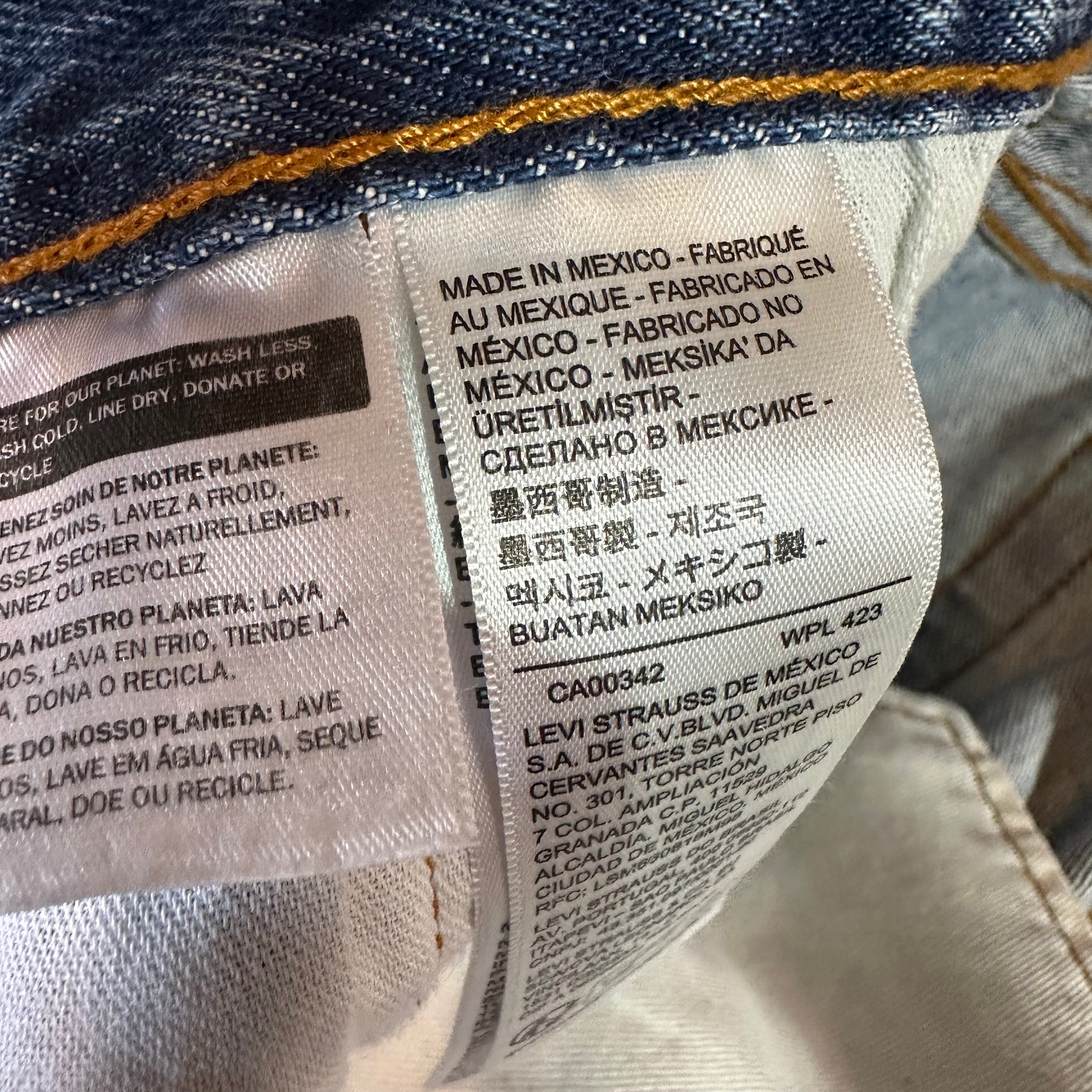 Levis 501 Mens 36x30 Blue Jeans