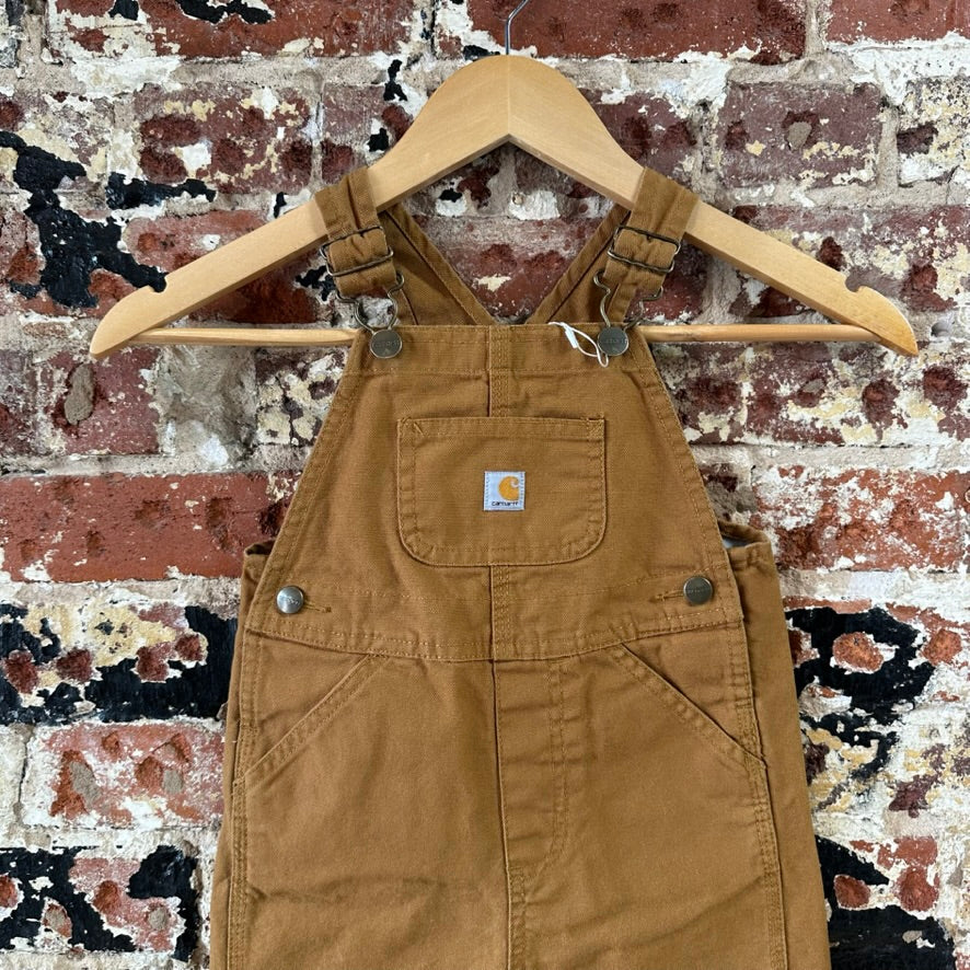 Carhartt Overalls Canvas Brown toddler boys Size 3T Bibs