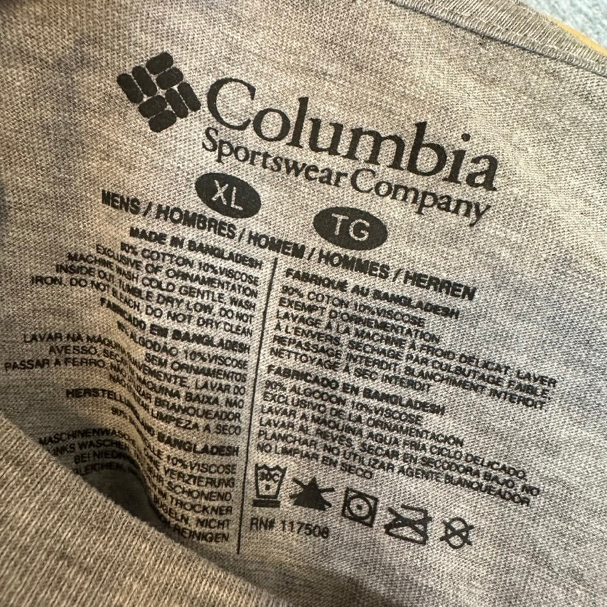 Columbia Men's XL L/S Gray T-Shirt NEW