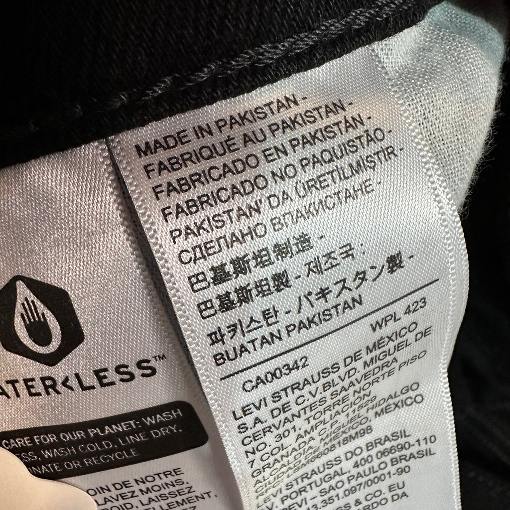 Levis Mens 511 Black Jeans 29x32 Slim Fit Modern Denim Levi's