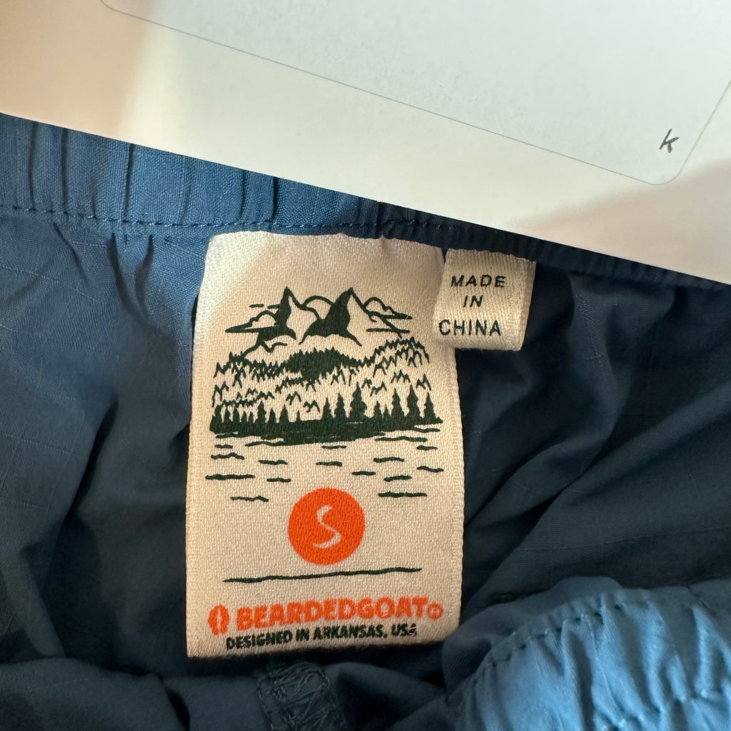 Bearded Goat Women's Small Water Resistant Outdoor Hiking Pant Blue 27x25"