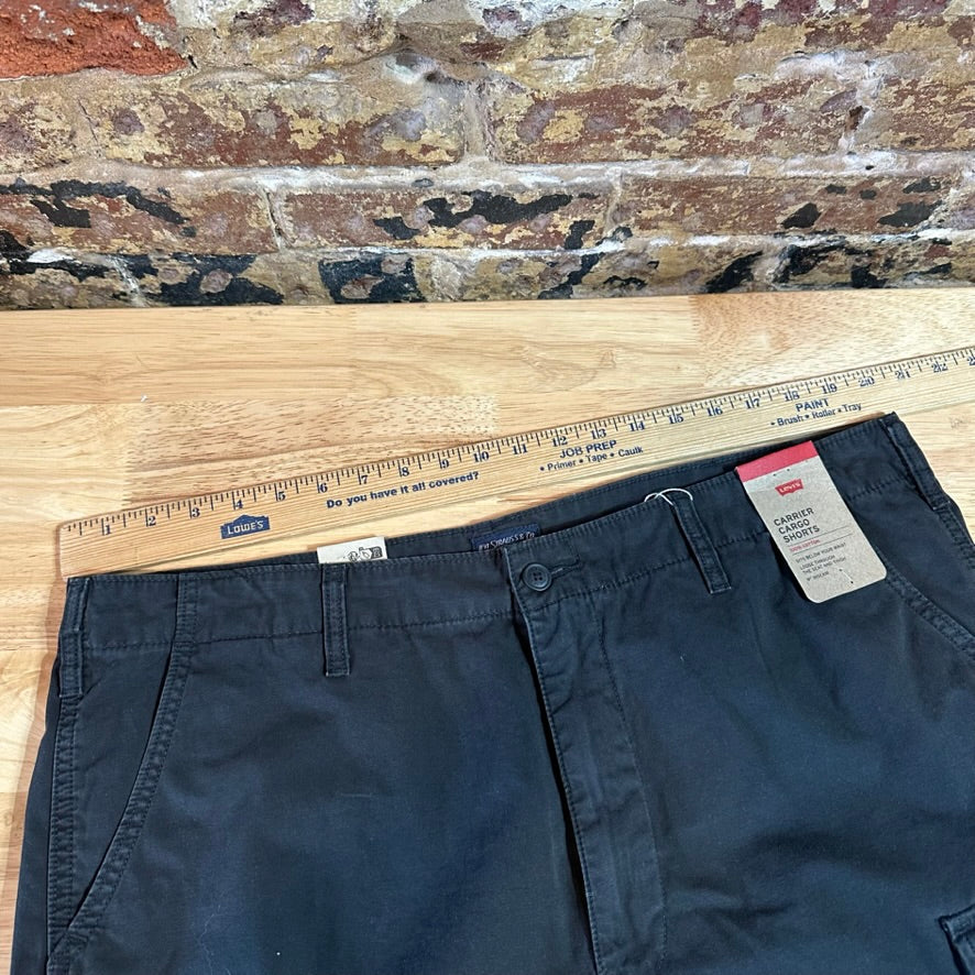 Levi's Shorts Mens 38 Cargo Black Hiking Camping Levis NEW
