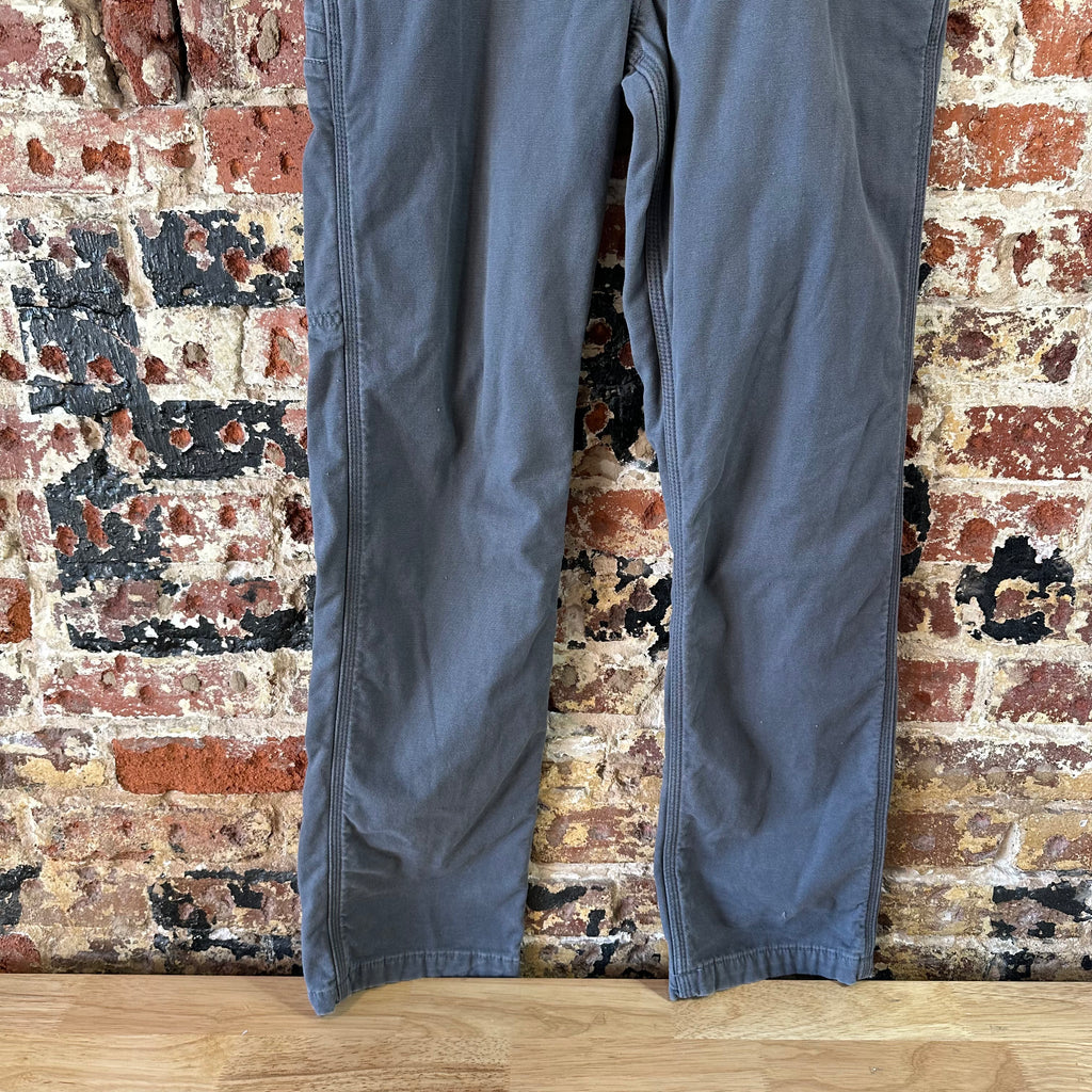 CARHARTT Men's fleece Lined Canvas Utility Pant 30x32 Gray