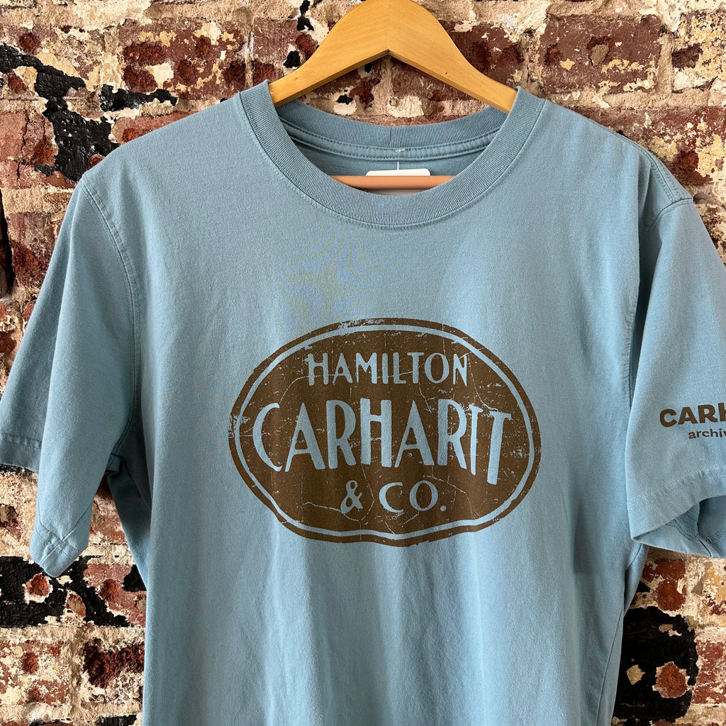 Carhartt Archive Edition Graphic T Shirt Size Men’s Small Relaxed Fit Blue
