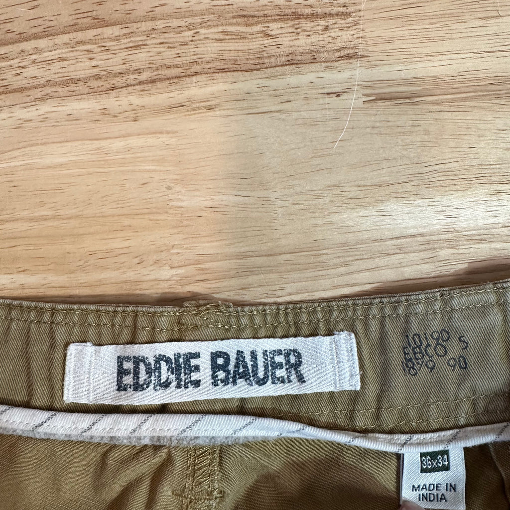 Eddie Bauer Mens 38x34 Tan Cargo Pants