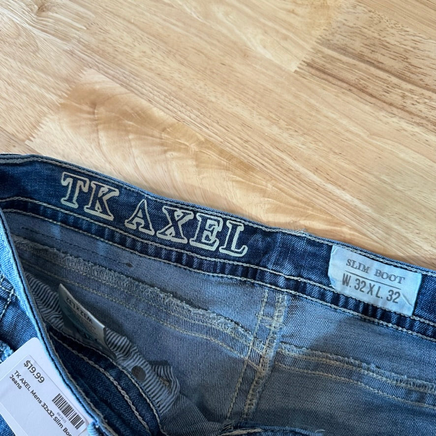 TK Axel Mens 32x32 Slim Boot Jeans