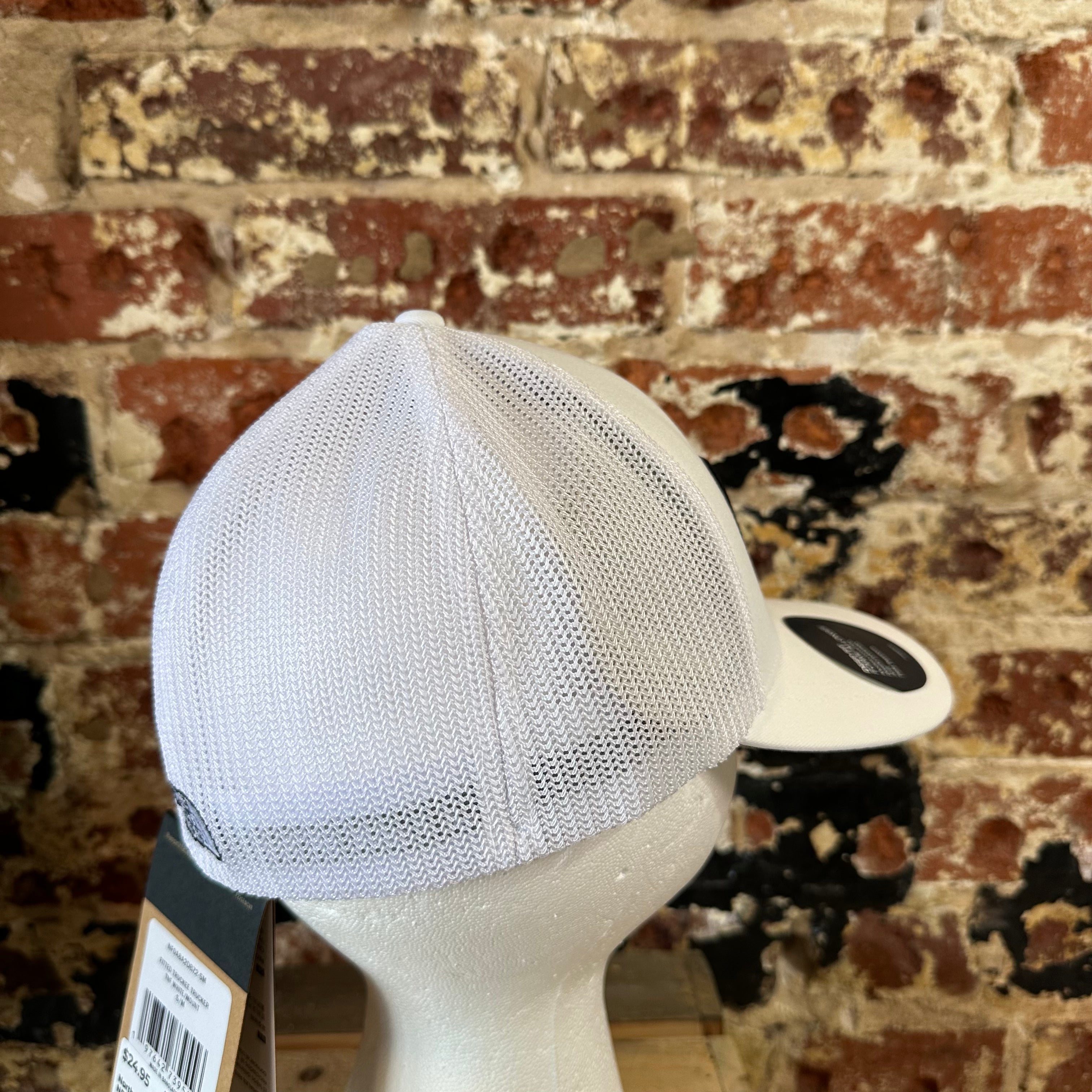 North Face S/M Fitted White Hat NEW