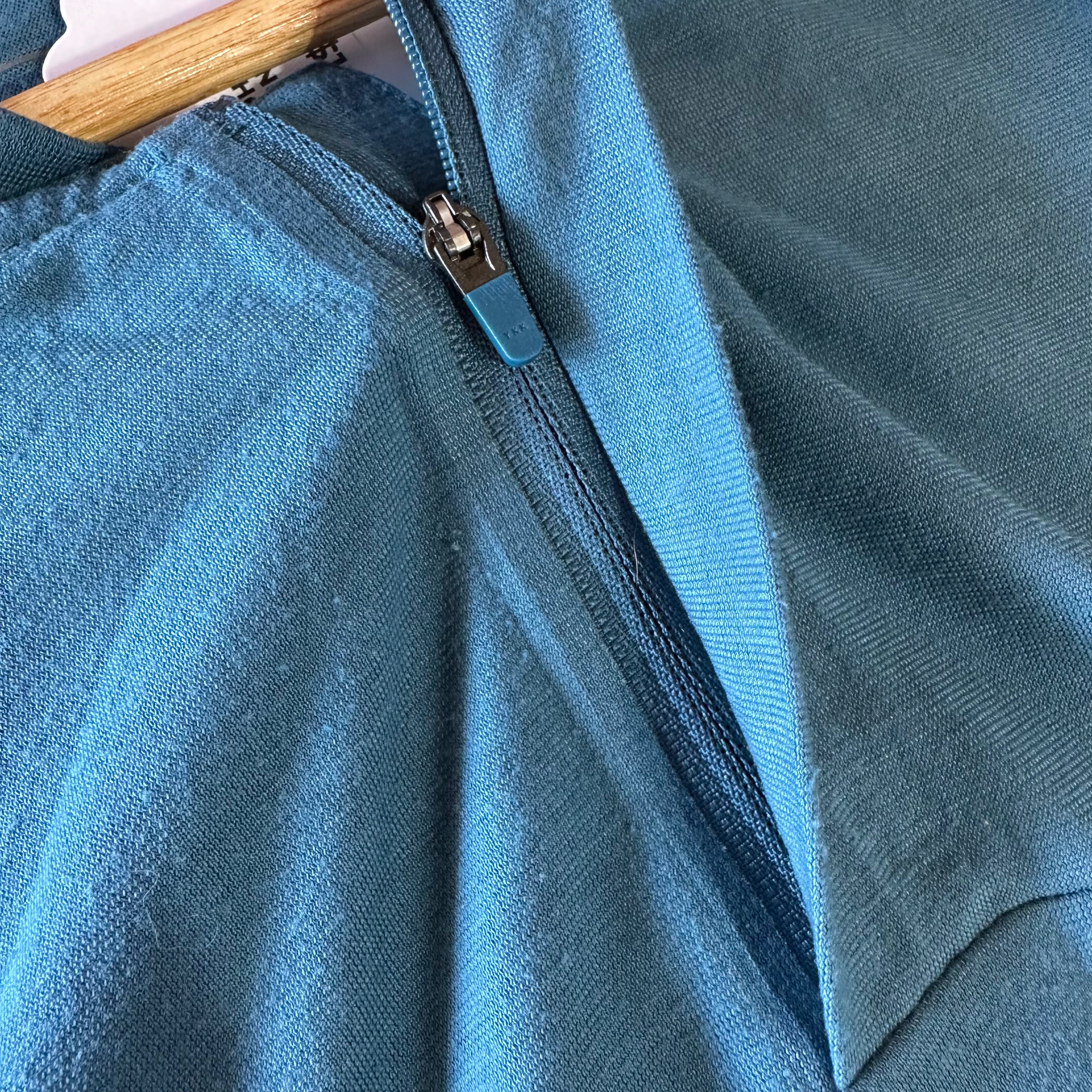 North Face Shirt Mens XXL Blue Hiking Hike Long Sleeve T Shirt 1/4 zip
