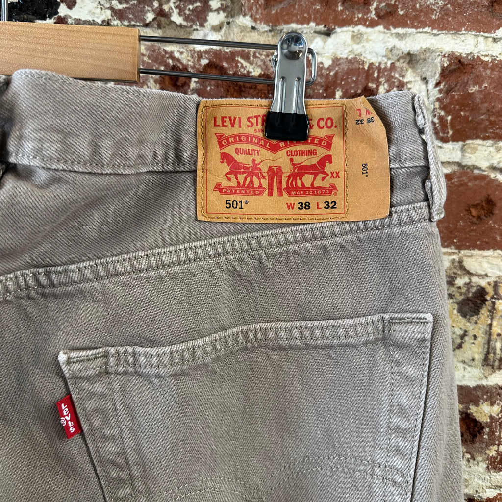 Levi's 501 Mens 38x32 Tan Jeans