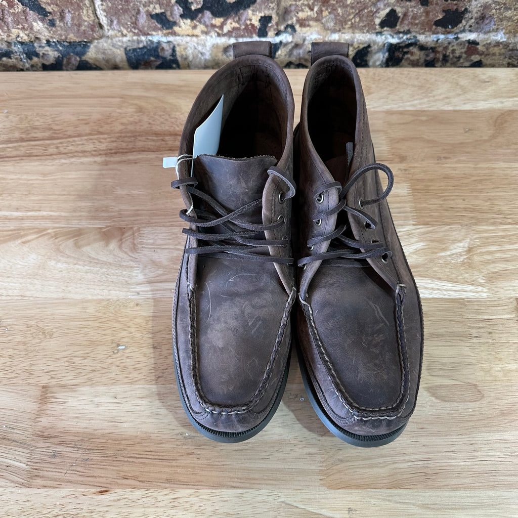 L.L. Bean Signature Mens 11 D Jackman Ranger Brown Leather Chukka Moc Boots Shoes