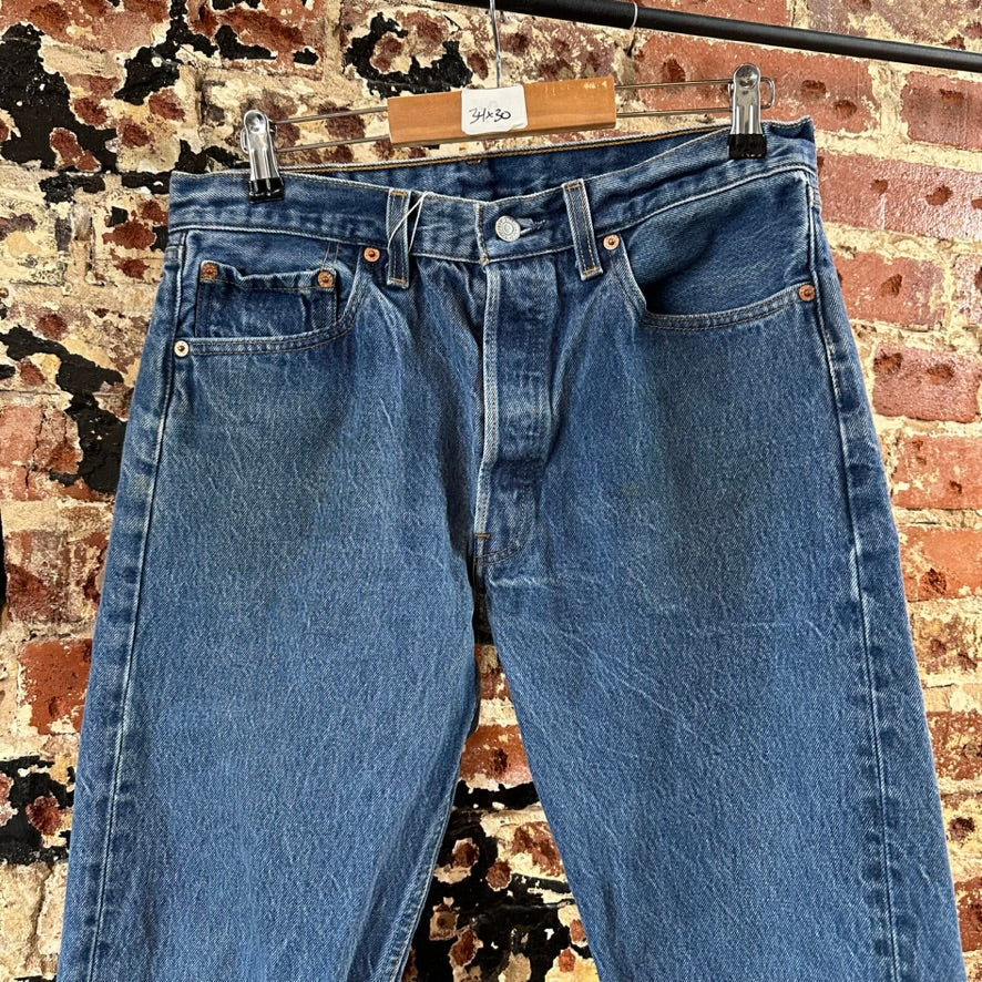 VTG Levi's 501xx Mens 34x30 Blue Jeans 1998