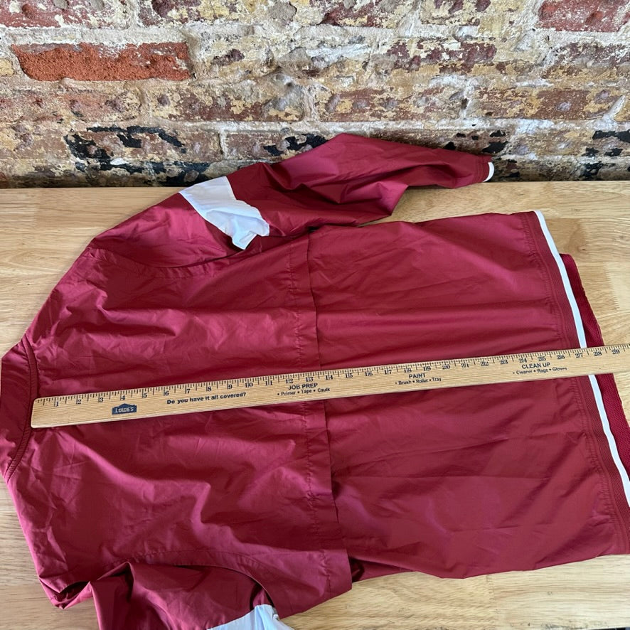 Nike Arkansas Razorbacks 1/4 Zip Sideline Pullover Jacket Mens Small Red