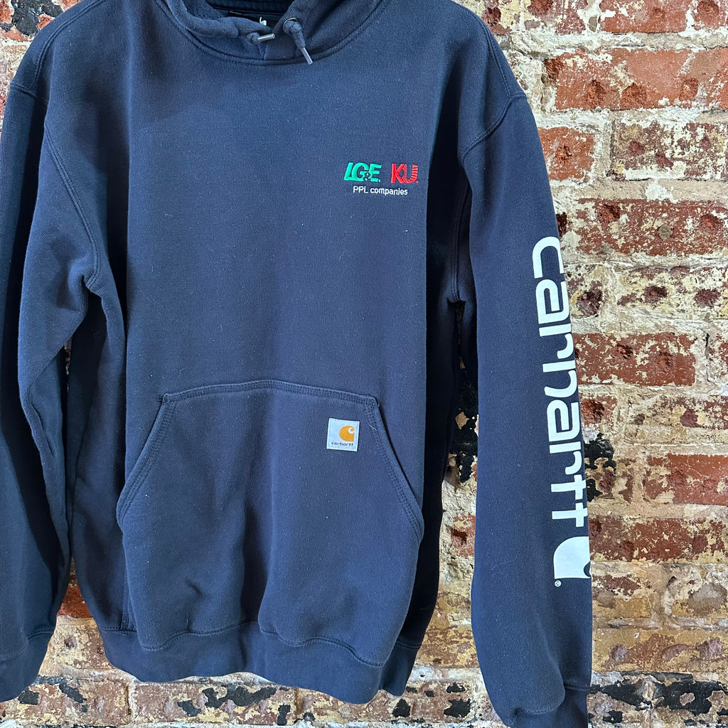 Carhartt Navy Blue Hoodie Mens Medium