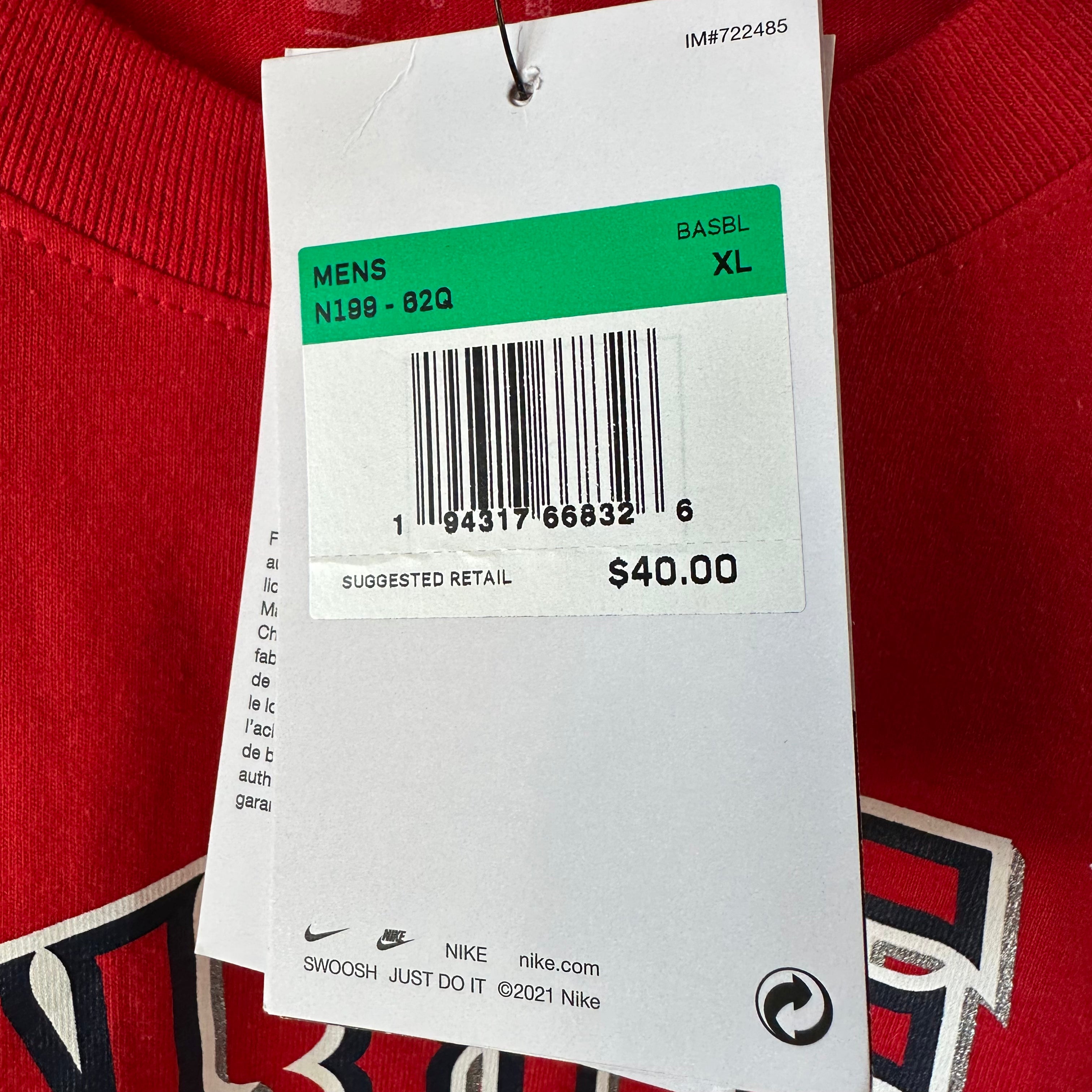 Nike Shohei Ohtani Los Angeles Angels T-Shirt Home Shirt Red Men’s Size XL NWT