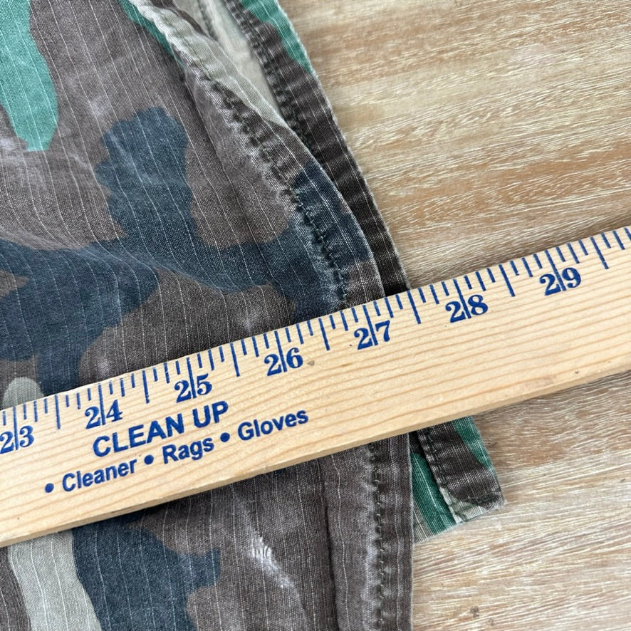 US Army Jacket Mens Large Short Woodland Combat Coat Shirt