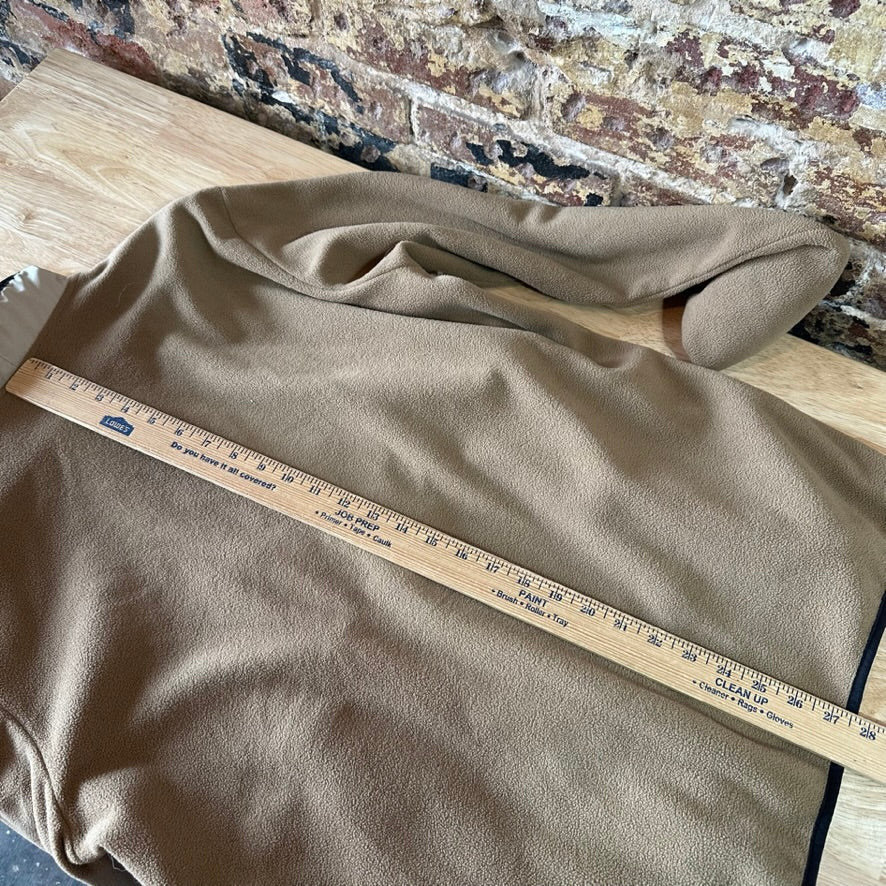 Columbia Jacket Mens Large Brown Tan Sequoia Grove 1/2 Zip Fleece Outdoor