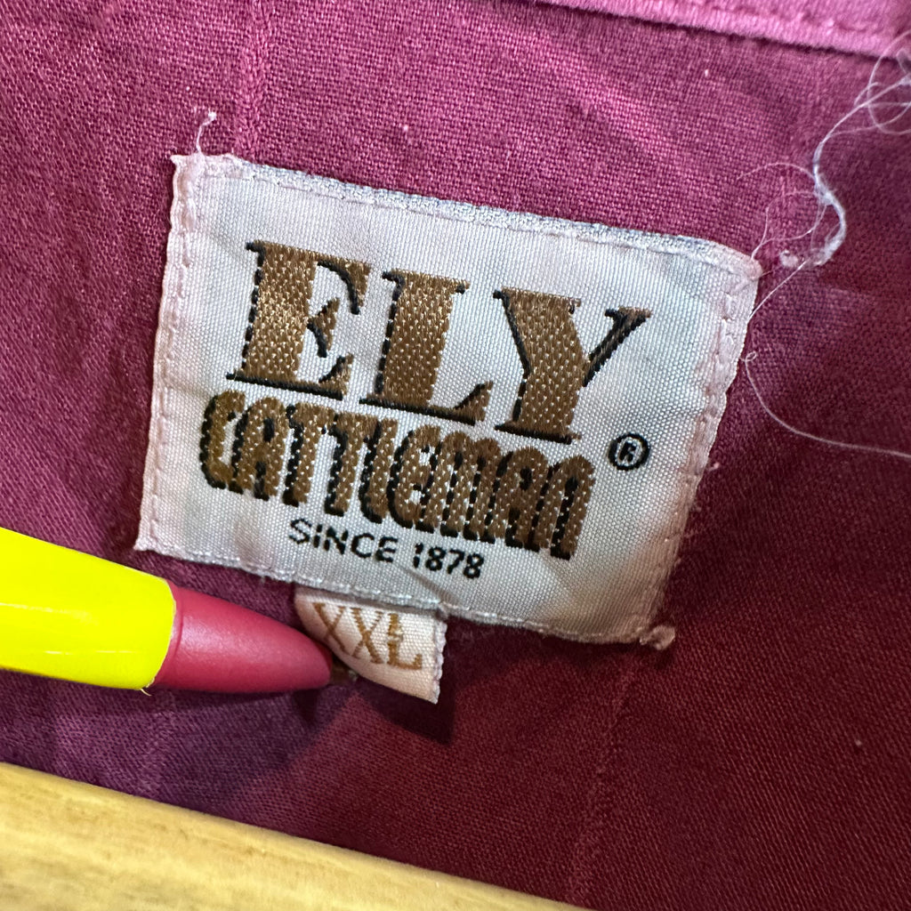 Ely Cattleman Western Shirt Mens 2XL