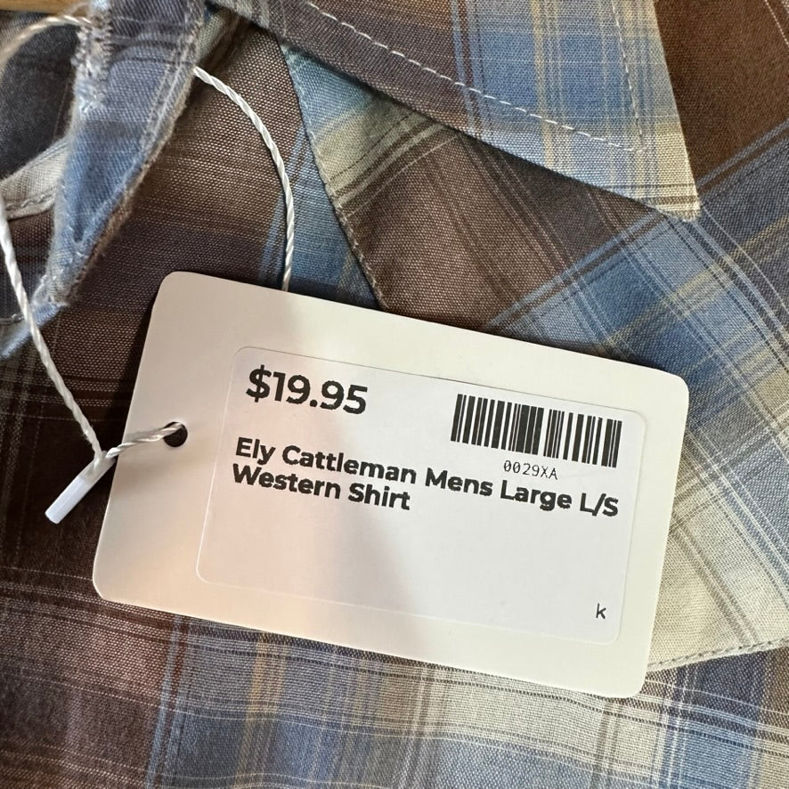 VTG Ely Cattleman Men's Large Western Shirt