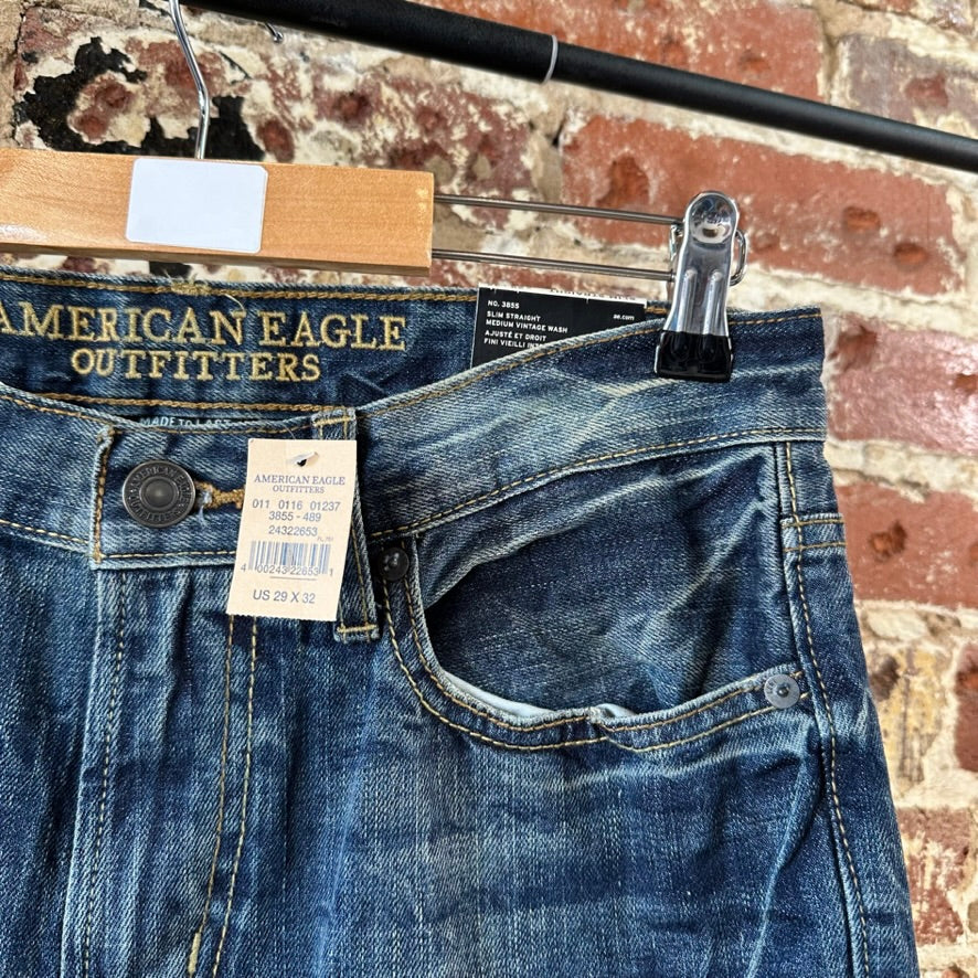 American Eagle Mens 29x32 Blue Jeans NEW