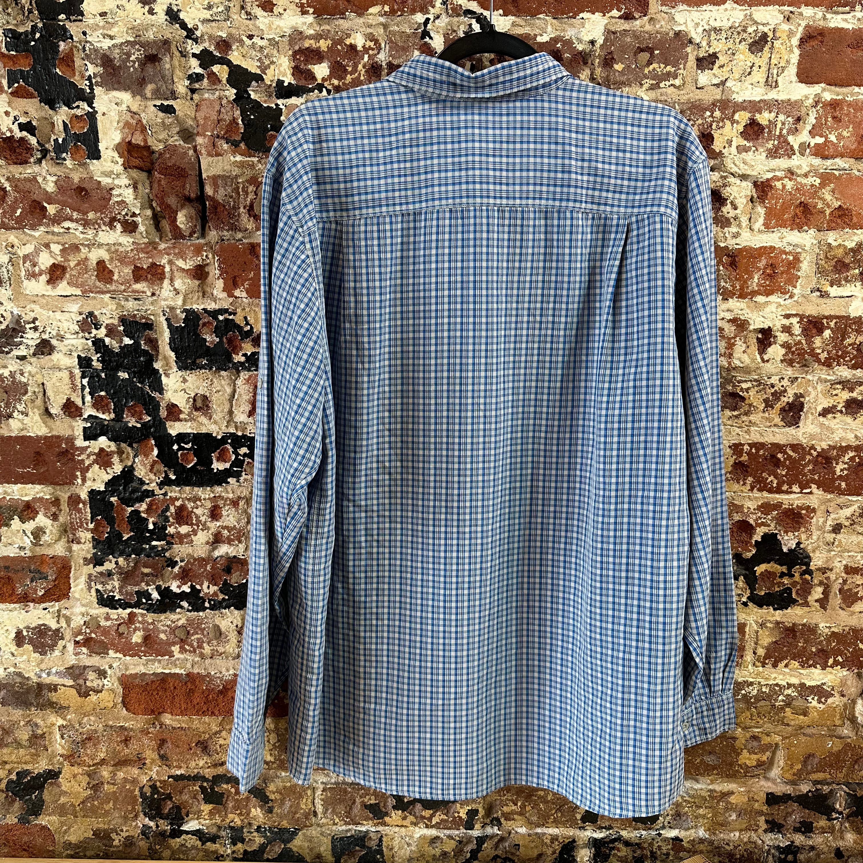 North Face Men's Large Blue Button Shirt