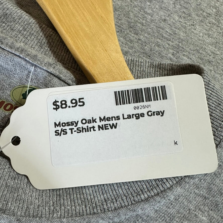 Mossy Oak Mens Large Gray T-Shirt NEW