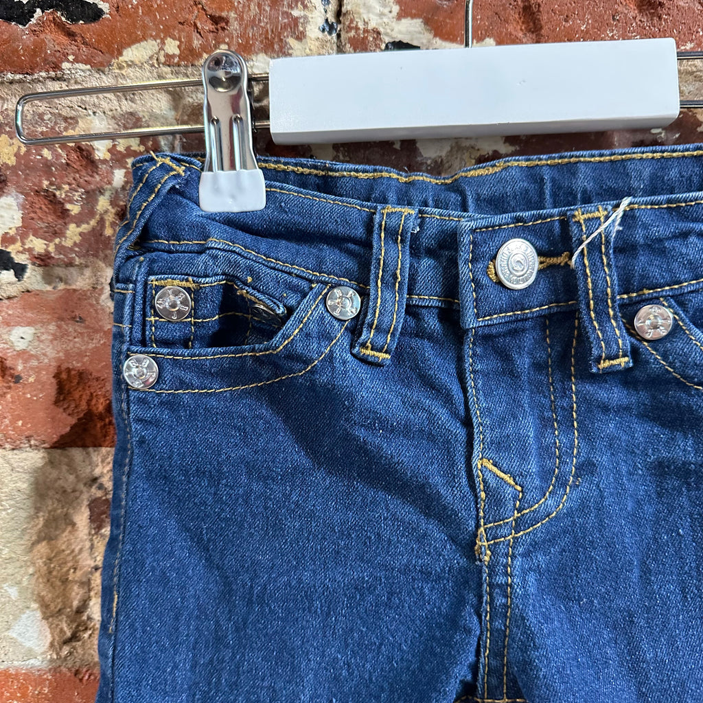 True Religion Jeans Toddler 2T Blue Geno Slim Straight Leg Denim
