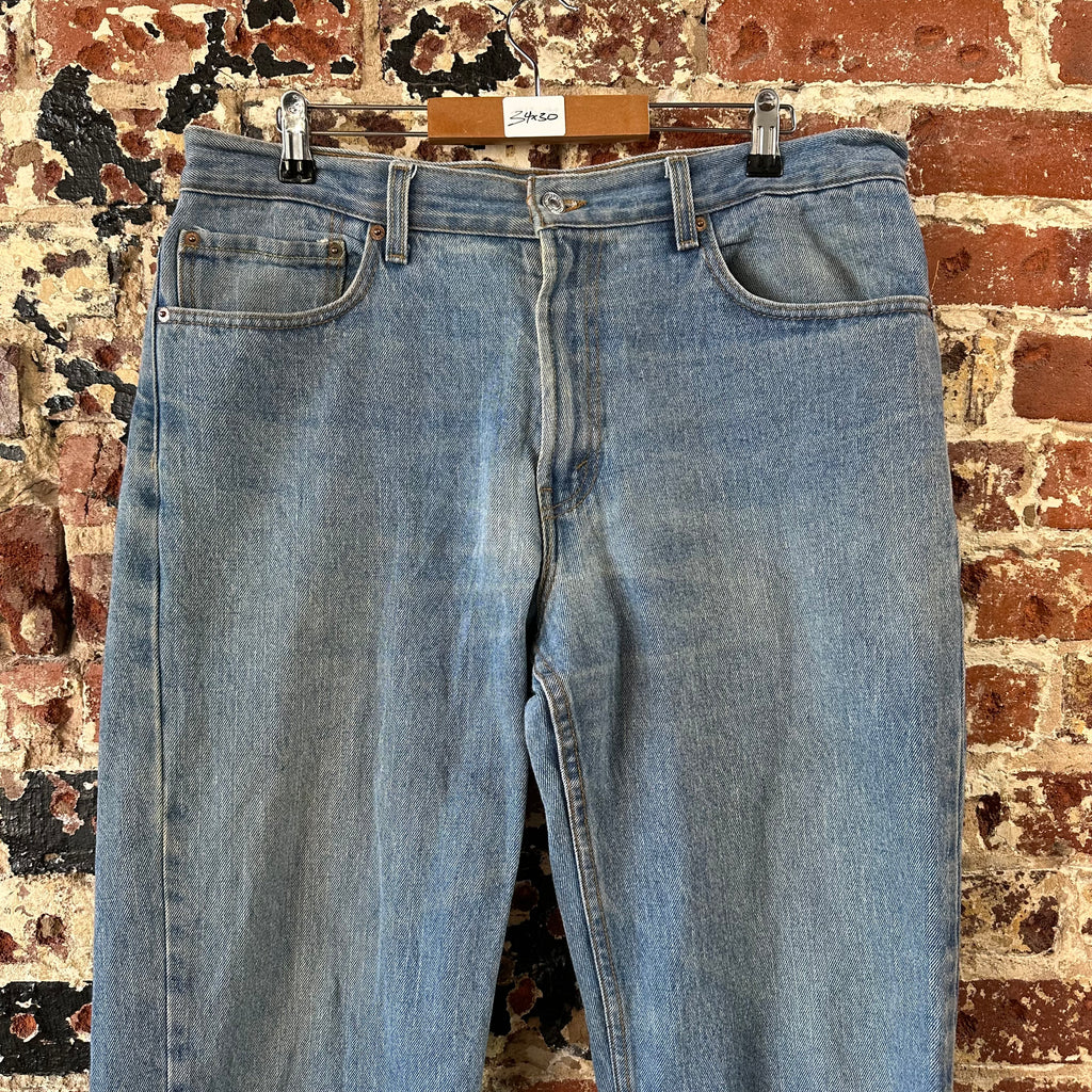 Levi's 550 Jeans Mens 34x30 Blue Cotton Denim Medium wash Relaxed Fit