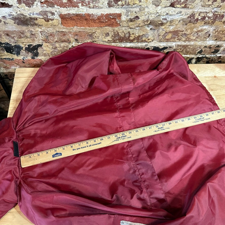 VTG Red Oak Mens Large REd Windbreaker
