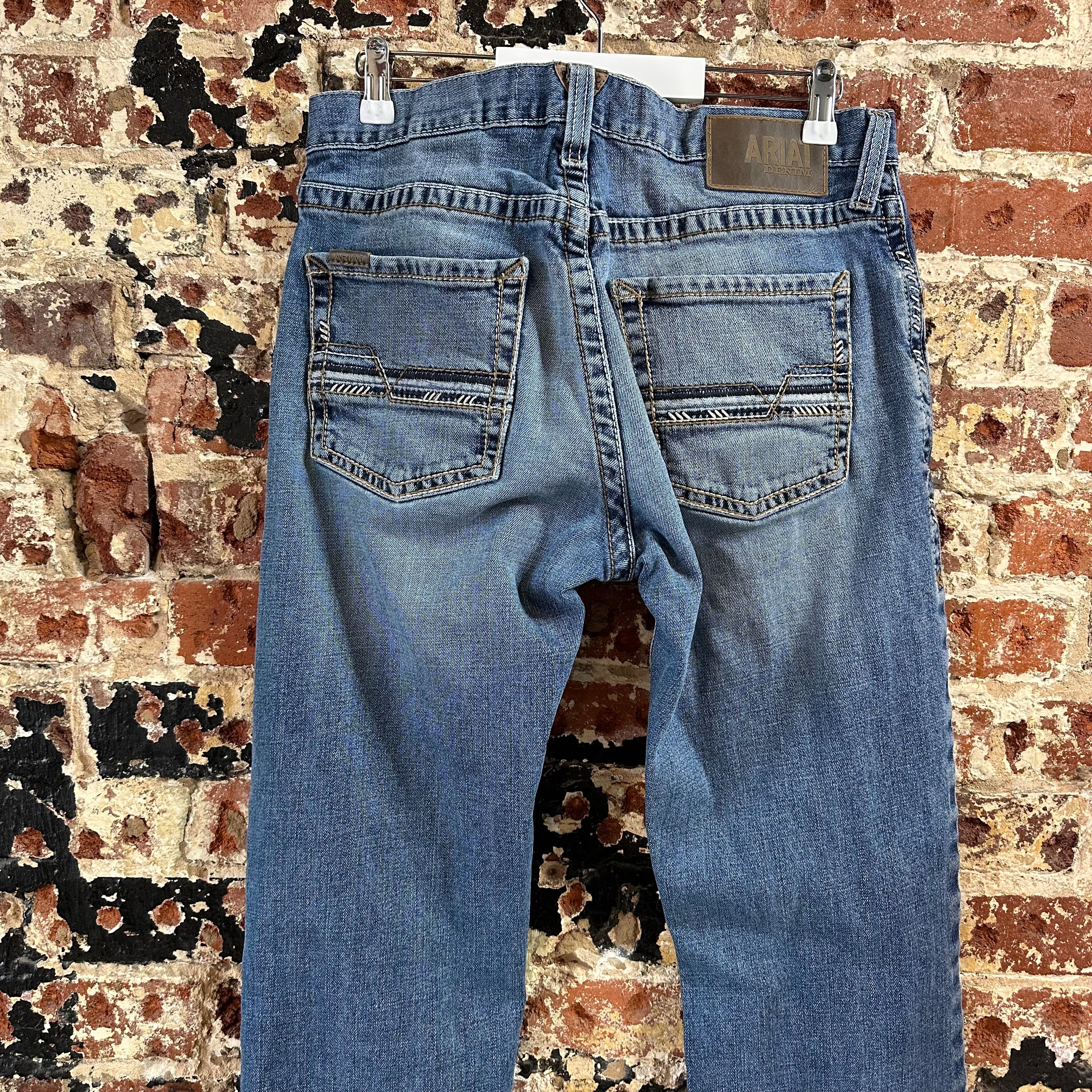 Ariat M5 Slim Straight Blue Jeans Men's 32x34 Western Cowboy