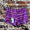 Nike Golf Shorts Purple Striped Tour Performance Womens 4 NEW 28x4"