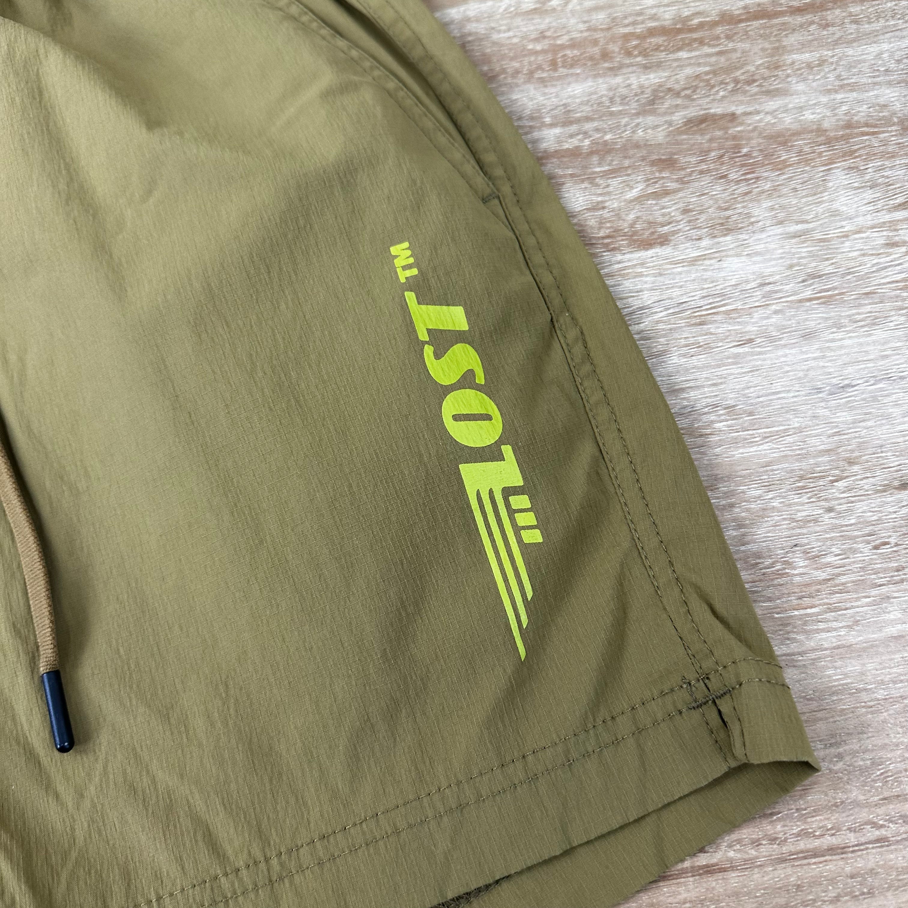 Lost Enterprises Wing Board Shorts Men Small Brownish green Swim Beach