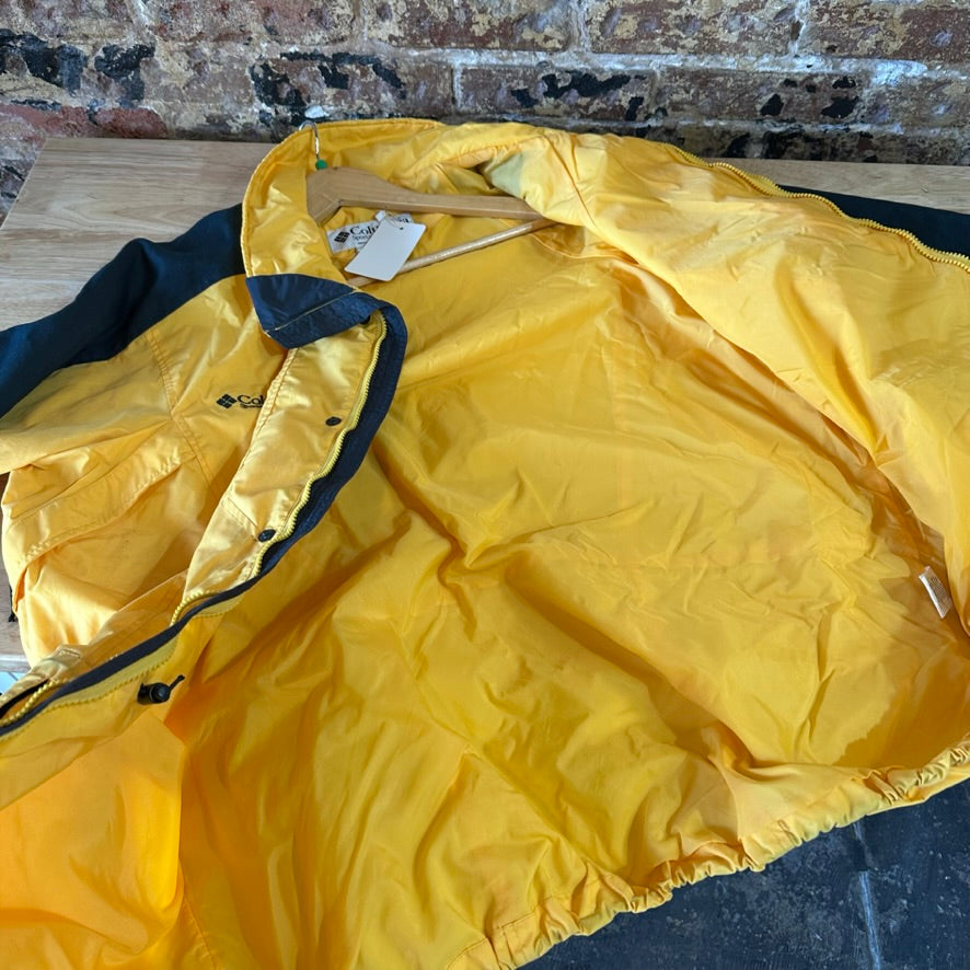 COLUMBIA Double Whammy Jacket Mens XL Winter Yellow (shell only)