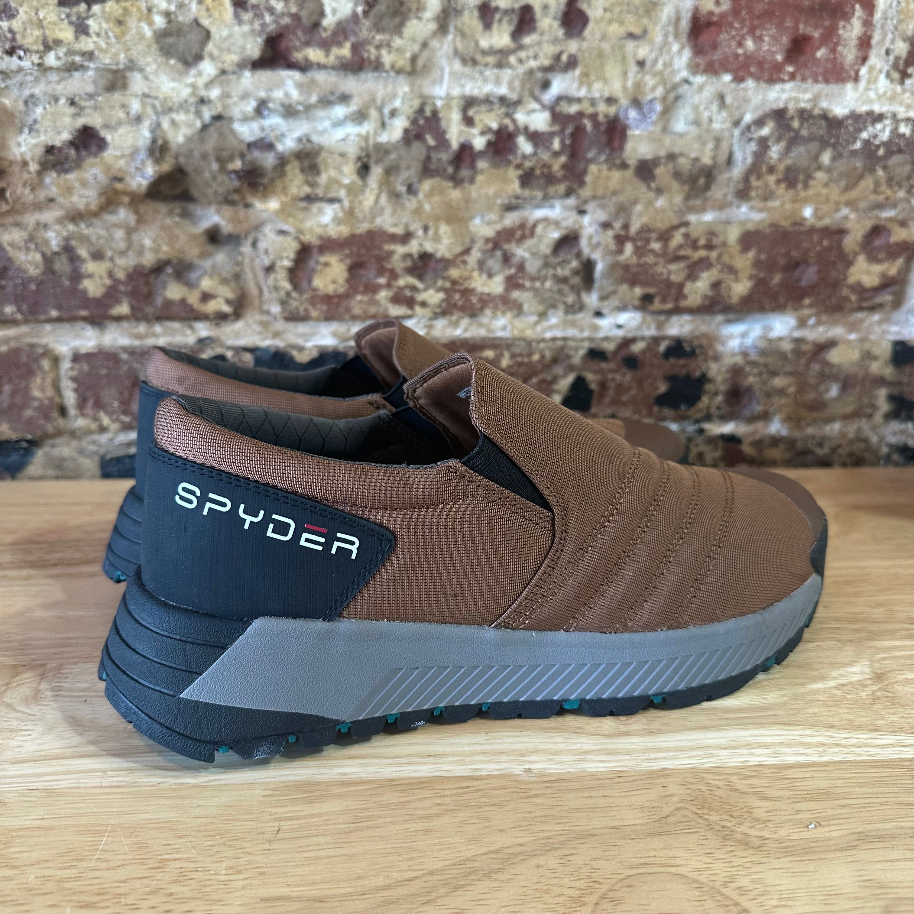 Spyder Mens Size 8.5 Brown Slip on Shoes