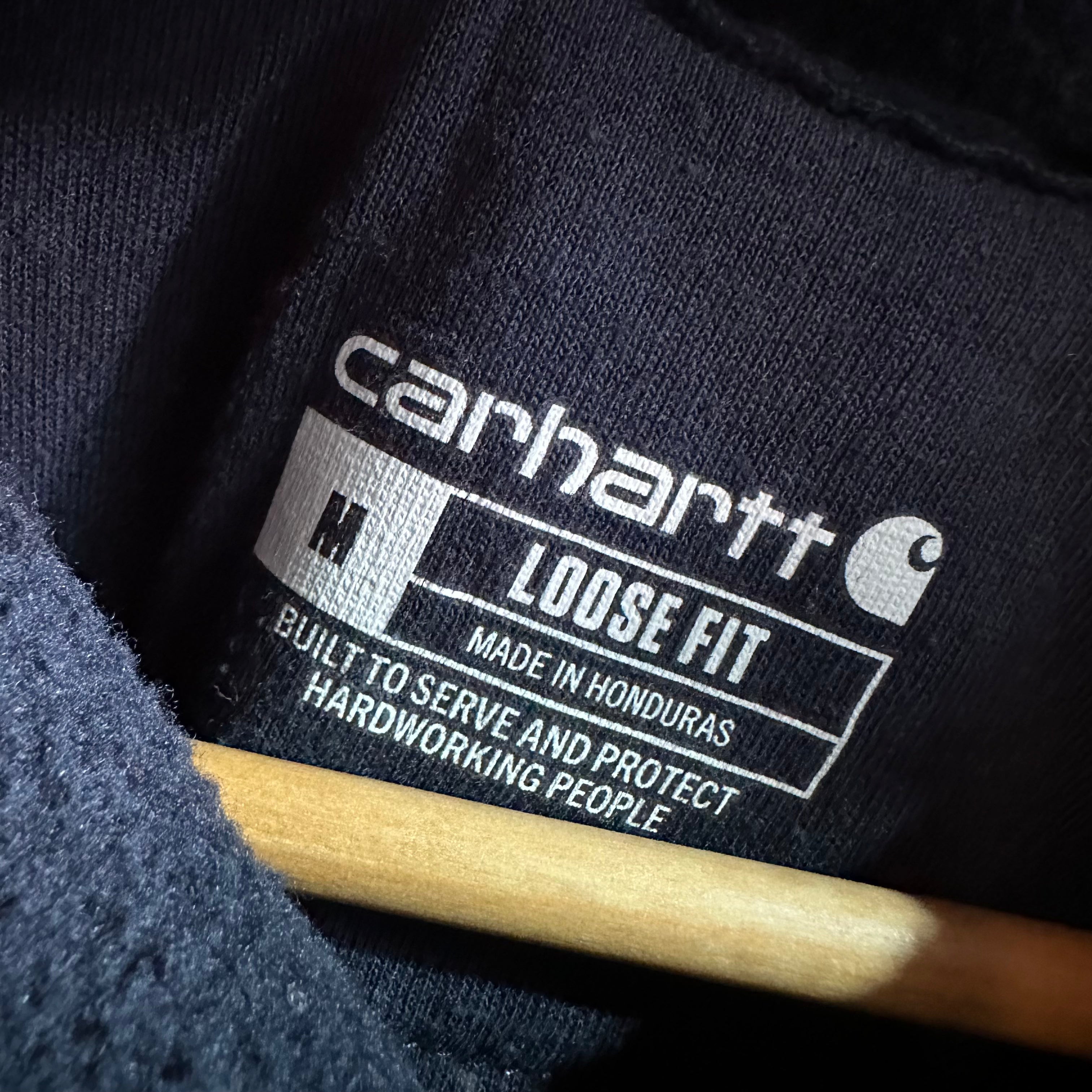 Carhartt Navy Blue Hoodie Mens Medium