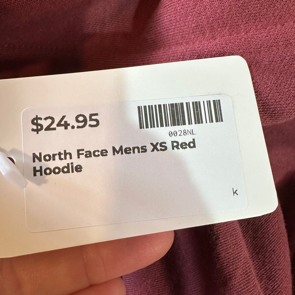 North Face Men's XS Reddish Hoodie